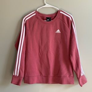 adidas Three Stripe Sweatshirt, Sz S
